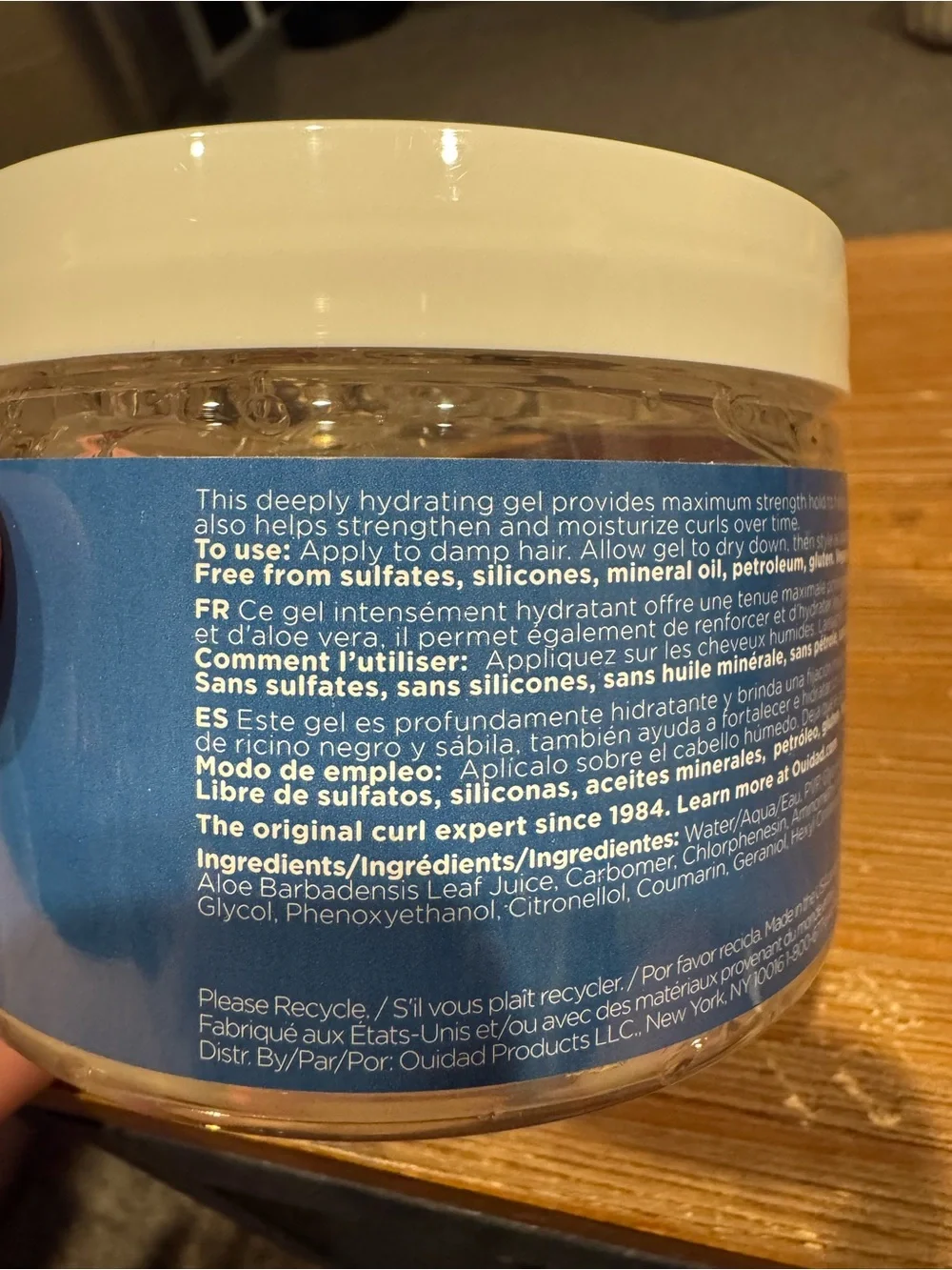 Ouidad Moisture Lock Extreme Hold Gel - All Curl Types